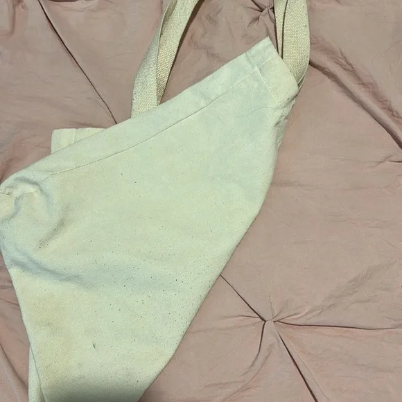 Canvas Tote Bag with Artistic Print - Picture 2 of 3